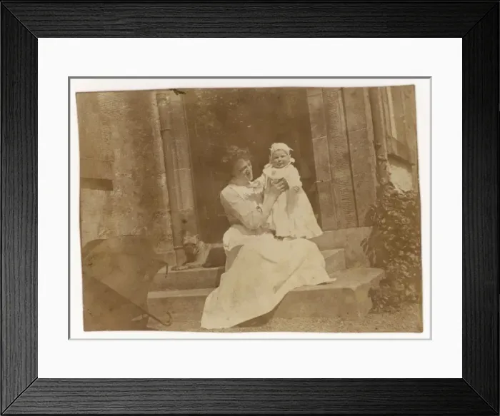 Framed Print : Nanny and Baby Framed Print : Nanny and Baby