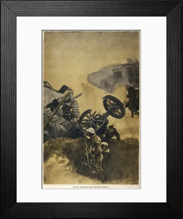 Framed Print : Ww1 / 1917 / British Tanks Framed Print : Ww1 / 1917 / British Tanks