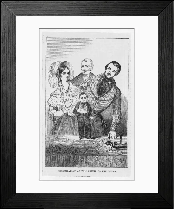 Framed Print : Tom Thumb / Queen Victoria Framed Print : Tom Thumb / Queen Victoria
