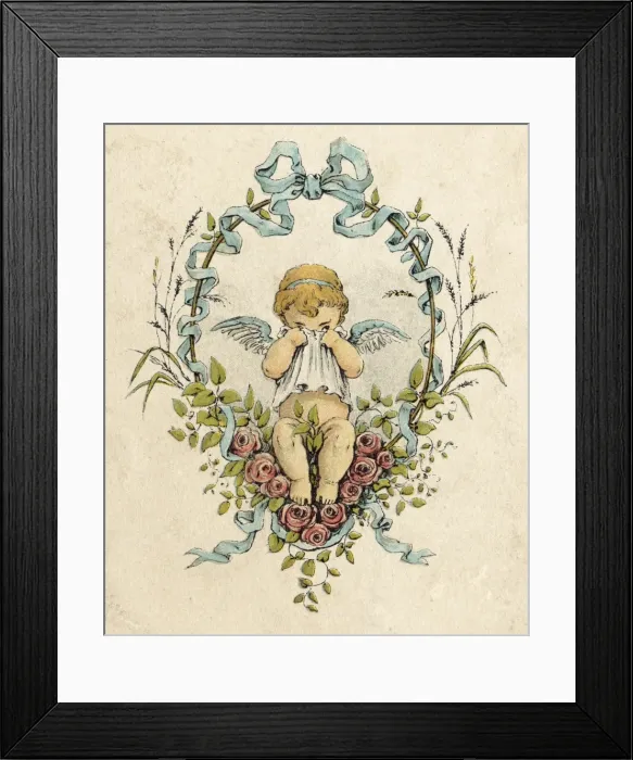Framed Print : Crying Cupid 1880S Framed Print : Crying Cupid 1880S