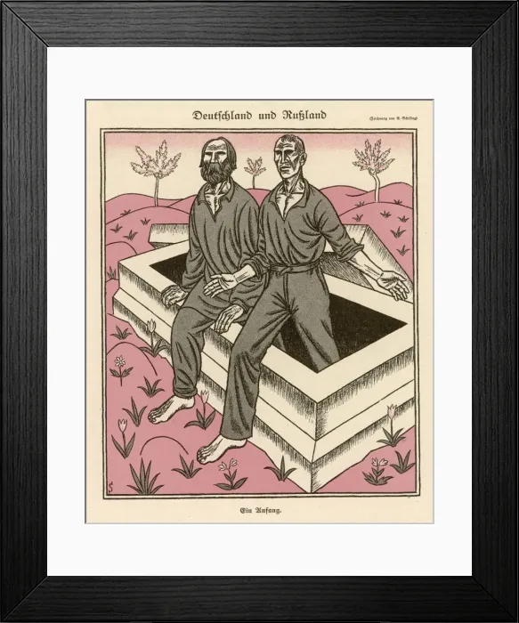 Framed Print : Germany & Russia Arise Framed Print : Germany & Russia Arise