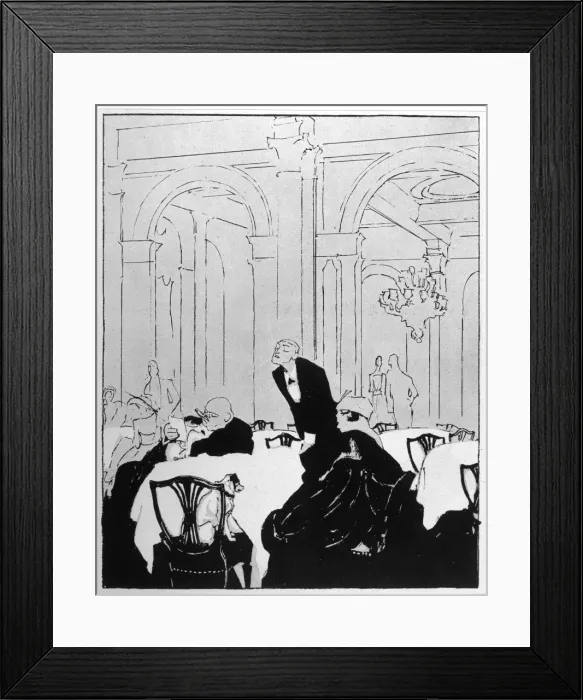 Framed Print : Supercilious Waiter Framed Print : Supercilious Waiter
