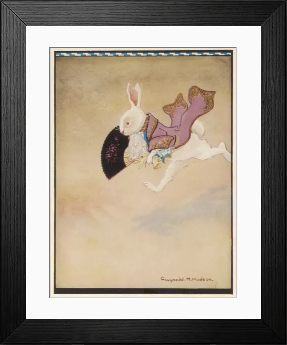 Framed Print : The White Rabbit Framed Print : The White Rabbit