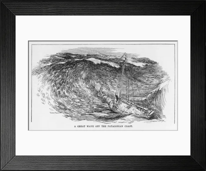 Framed Print : SPRAY OFF PATAGONIA Framed Print : SPRAY OFF PATAGONIA