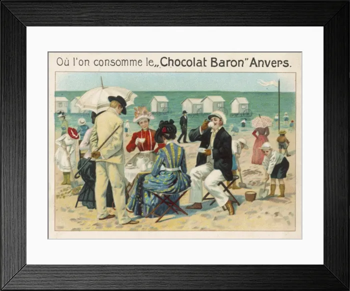 Framed Print : Picnic on Beach Framed Print : Picnic on Beach