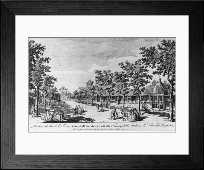Framed Print : Vauxhall Gardens / C18 Framed Print : Vauxhall Gardens / C18