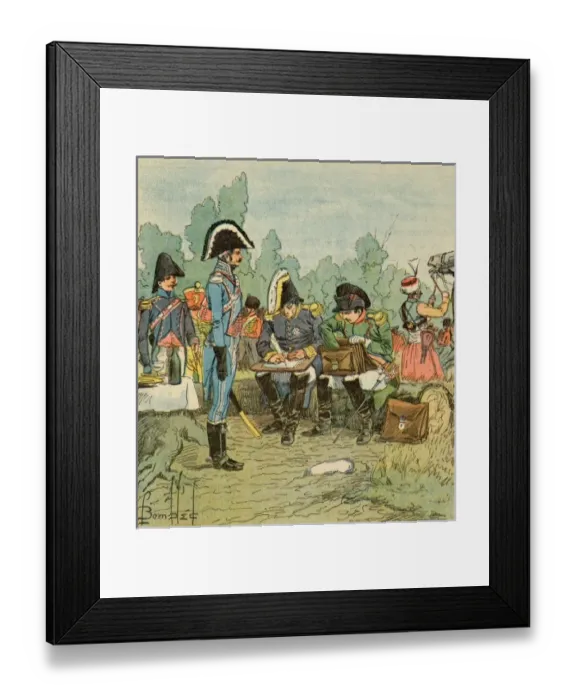 Framed Print : Napoleon Gives Orders Framed Print : Napoleon Gives Orders