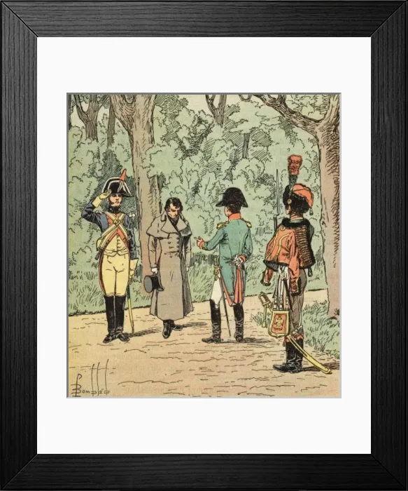 Framed Print : Napoleon Interrogates Framed Print : Napoleon Interrogates