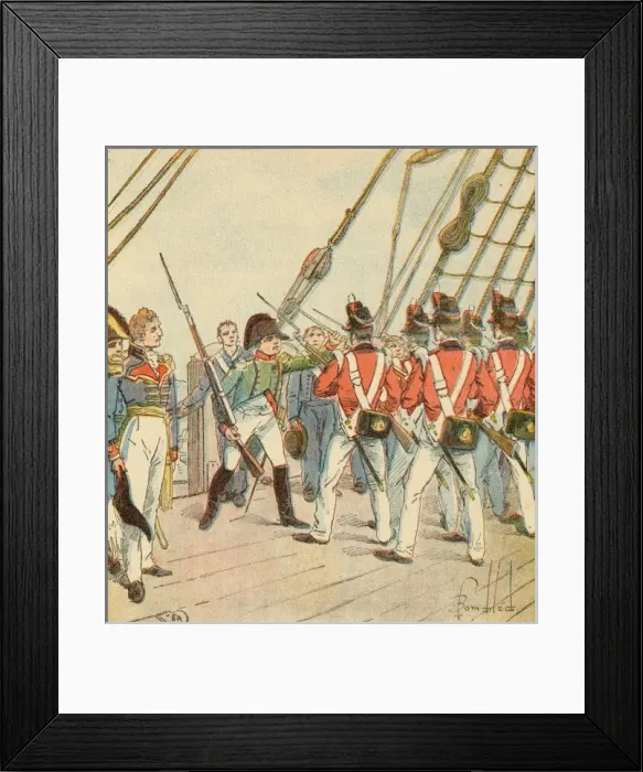 Framed Print : On the Belerophon Framed Print : On the Belerophon