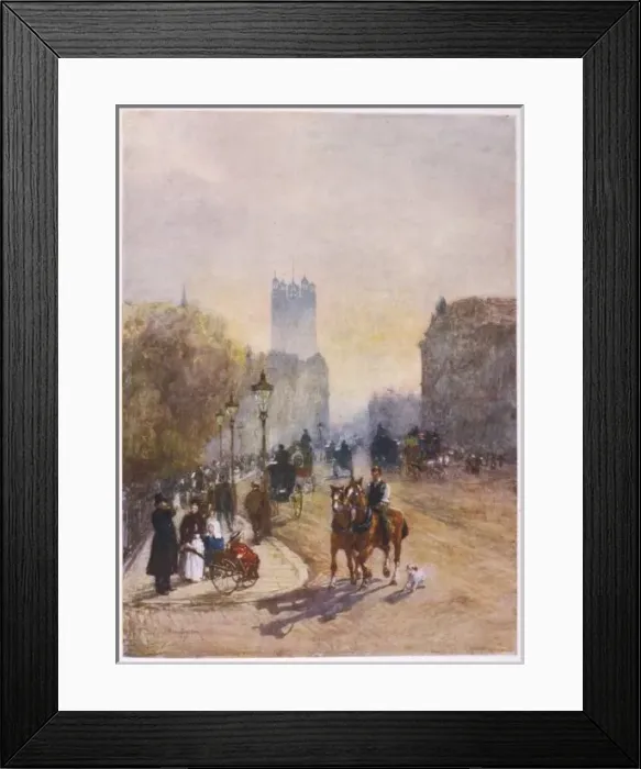 Framed Print : Westminster / 1892 / Barton Framed Print : Westminster / 1892 / Barton