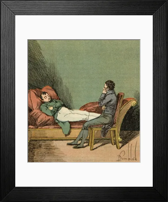 Framed Print : Napoleon Asleep Framed Print : Napoleon Asleep