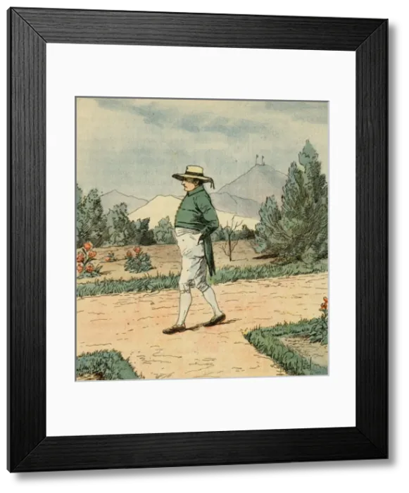 Framed Print : Walking at Saint Helena Framed Print : Walking at Saint Helena