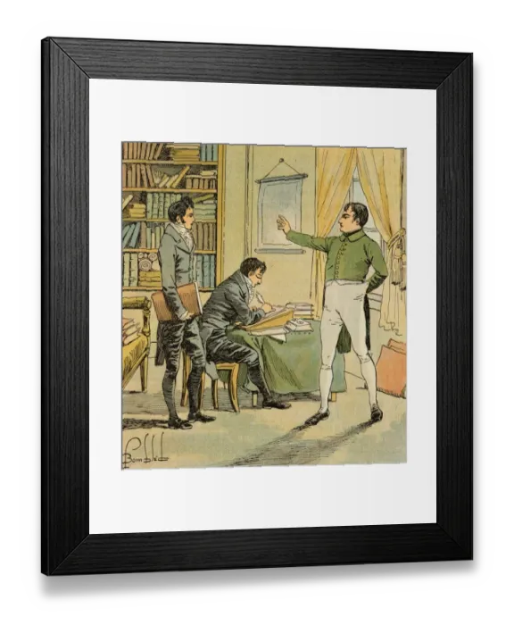 Framed Print : Dictating his Memoirs Framed Print : Dictating his Memoirs