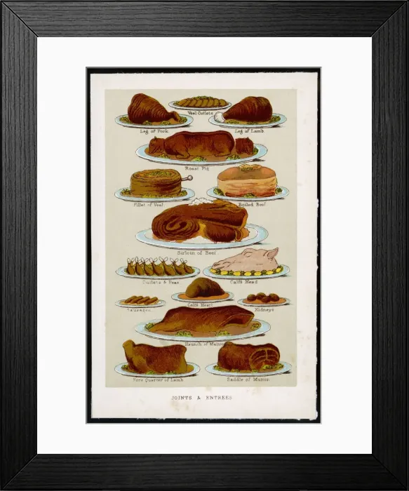 Framed Print : Joints and Entrees Framed Print : Joints and Entrees