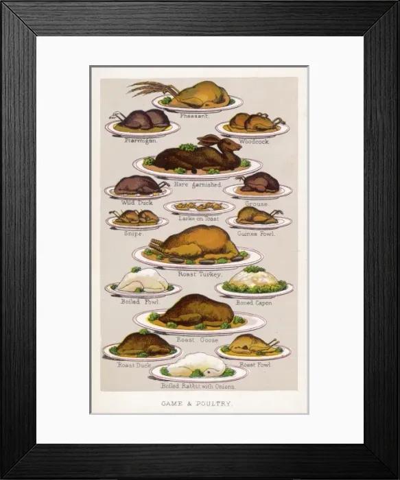 Framed Print : Game & Poultry Framed Print : Game & Poultry