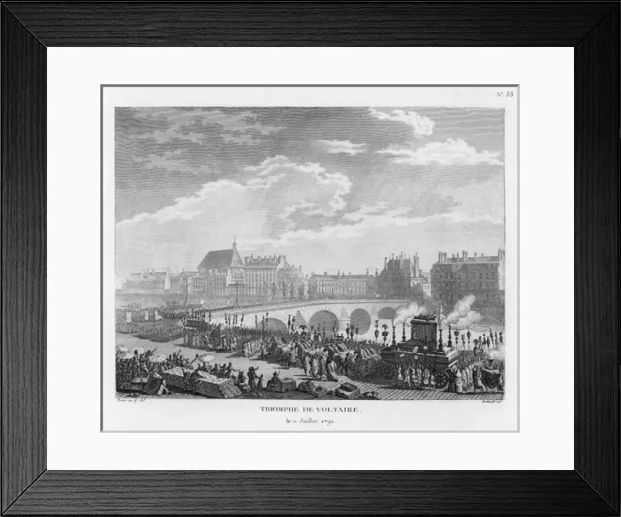 Framed Print : Voltaire Honoured Framed Print : Voltaire Honoured