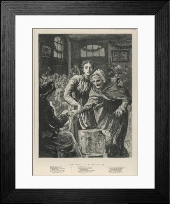 Framed Print : Workhouse Xmas / Graphic Framed Print : Workhouse Xmas / Graphic