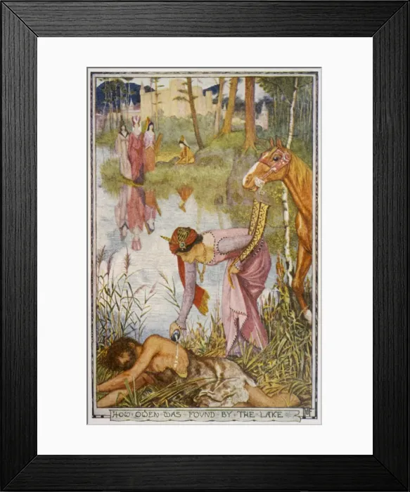 Framed Print : Arthur / Lady of Fountain Framed Print : Arthur / Lady of Fountain