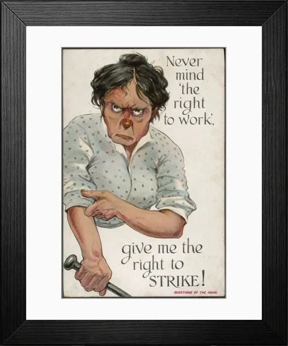 Framed Print : Women / Right to Strike Framed Print : Women / Right to Strike