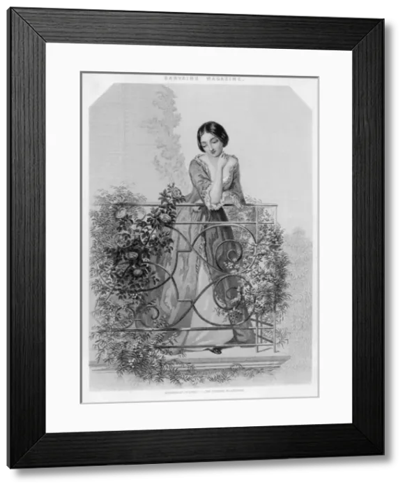 Framed Print : Girl & Flower (Bouvier) Framed Print : Girl & Flower (Bouvier)