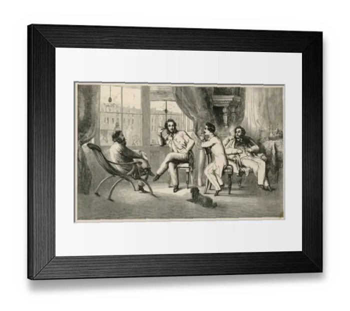 Framed Print : London Club / 1864 Framed Print : London Club / 1864