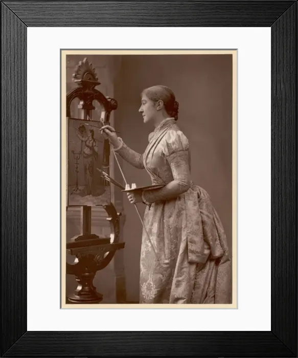 Framed Print : Madge Kendal at Easel Framed Print : Madge Kendal at Easel