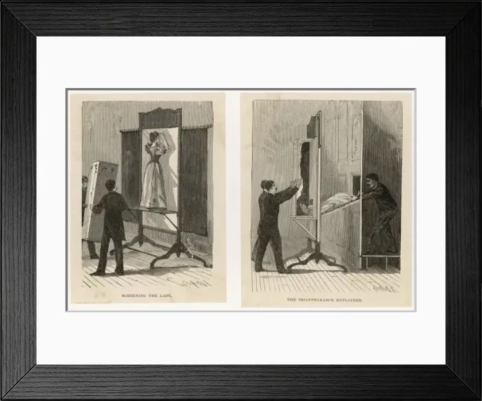 Framed Print : VANISHING LADY TRICK Framed Print : VANISHING LADY TRICK