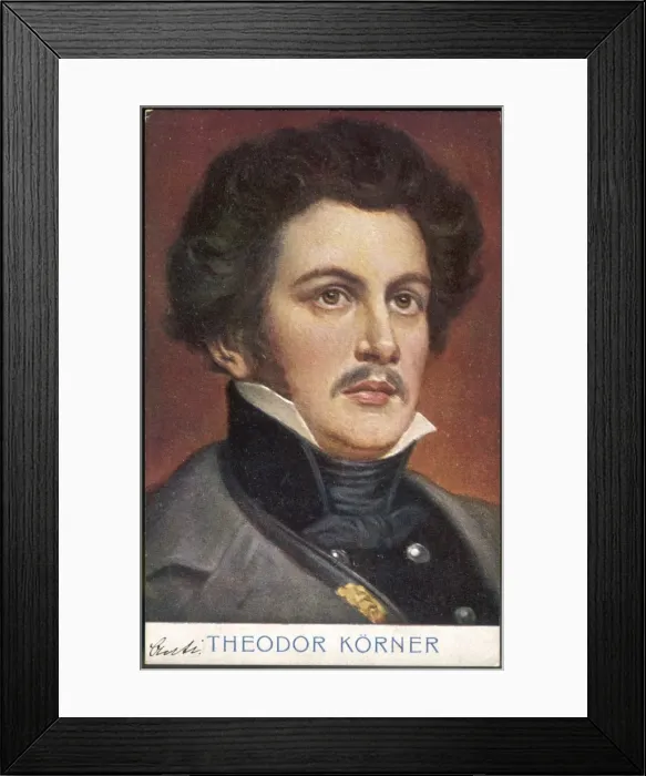 Framed Print : Karl Theodor Korner Framed Print : Karl Theodor Korner