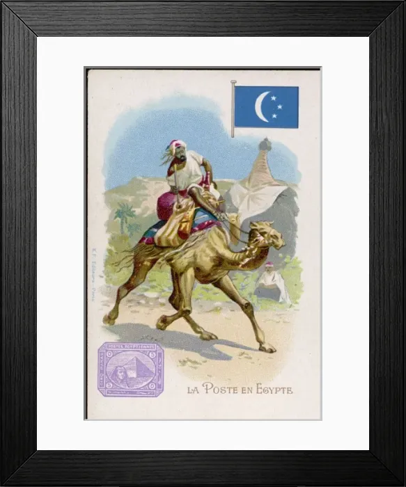Framed Print : Egyptian Postman Framed Print : Egyptian Postman