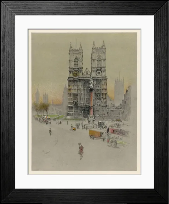Framed Print : Westminster Abbey / 1924 Framed Print : Westminster Abbey / 1924