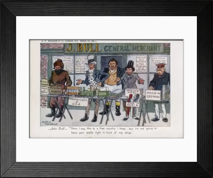 Framed Print : John Bull & Free Trade Framed Print : John Bull & Free Trade