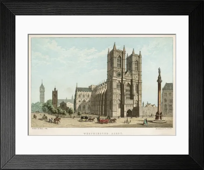 Framed Print : Westminster Abbey / 1862 Framed Print : Westminster Abbey / 1862