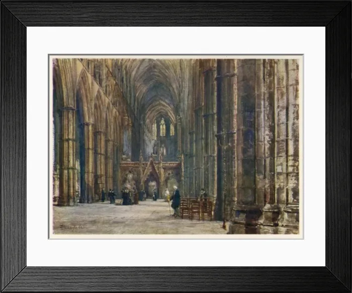 Framed Print : Westminster Abbey / 1904 Framed Print : Westminster Abbey / 1904