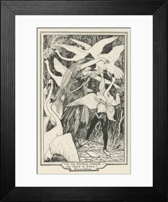 Framed Print : The Six Swans Ford Framed Print : The Six Swans Ford