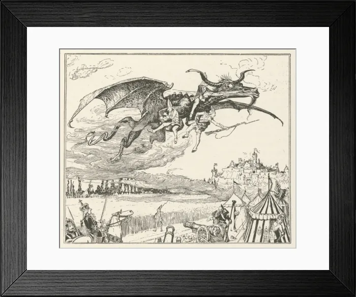 Framed Print : Dragon & Grandmother Framed Print : Dragon & Grandmother