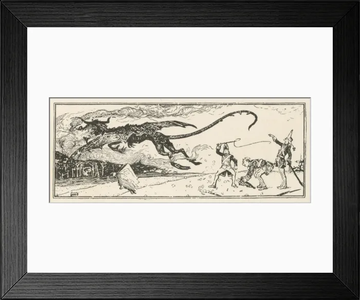 Framed Print : Dragon & Grandmother Framed Print : Dragon & Grandmother