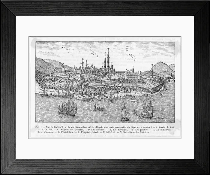 Framed Print : Canada / Quebec (C17) Framed Print : Canada / Quebec (C17)