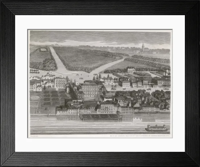 Framed Print : London / Whitehall / 1680 Framed Print : London / Whitehall / 1680