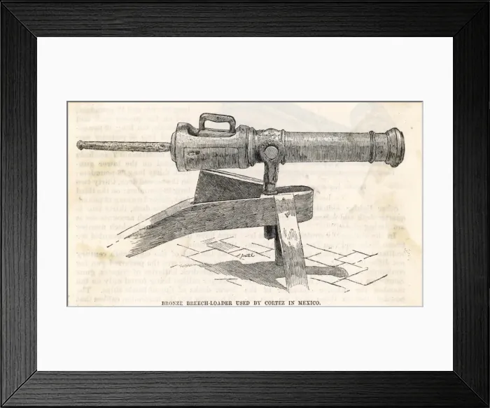 Framed Print : Cannon / 16Thc Spanish Framed Print : Cannon / 16Thc Spanish