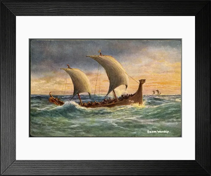 Framed Print : Saxon Warship Framed Print : Saxon Warship