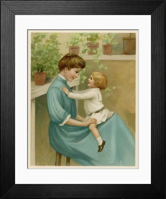 Framed Print : Mamma & I / Ida Waugh Framed Print : Mamma & I / Ida Waugh