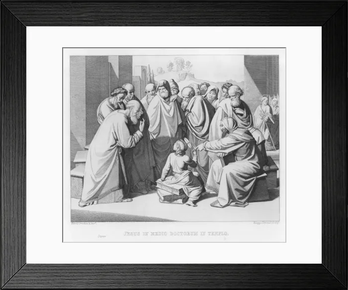 Framed Print : Boy Jesus in Temple Framed Print : Boy Jesus in Temple