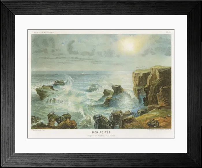 Framed Print : Agitated Sea on Coast Framed Print : Agitated Sea on Coast