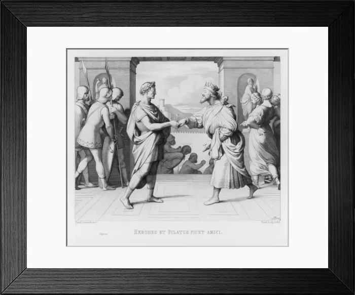 Framed Print : Herod and Pilate Framed Print : Herod and Pilate
