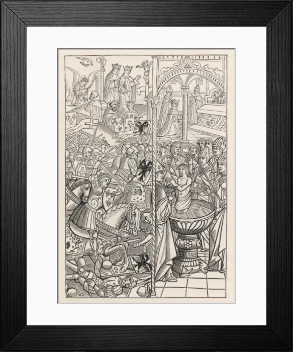 Framed Print : Clovis at Tolbiac Framed Print : Clovis at Tolbiac
