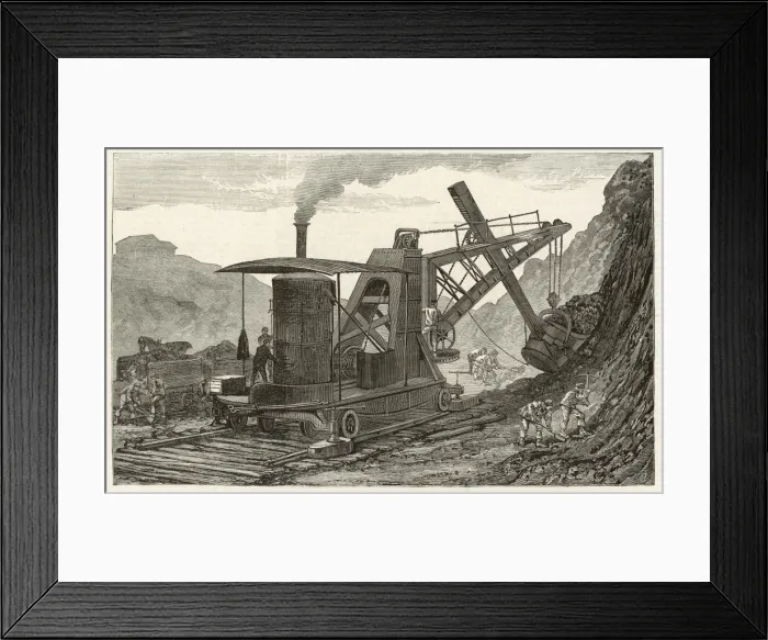 Framed Print : Machines / Steam Navvy Framed Print : Machines / Steam Navvy