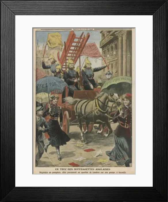 Framed Print : WOMENs RIGHTS / FIRE 1910 Framed Print : WOMENs RIGHTS / FIRE 1910