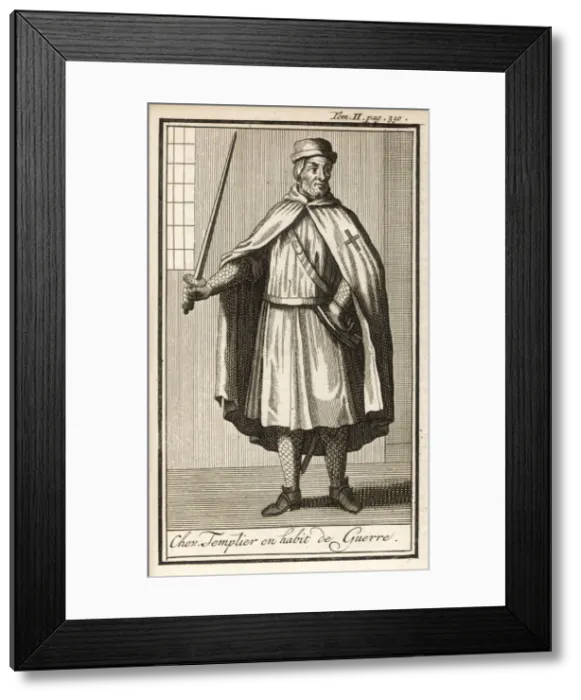 Framed Print : Templar in War Dress Framed Print : Templar in War Dress