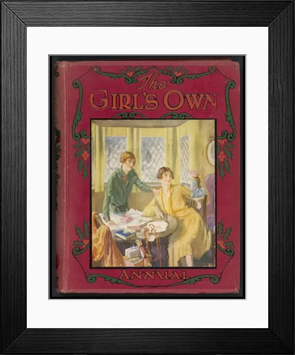 Framed Print : Girls Admiring a Doll Framed Print : Girls Admiring a Doll