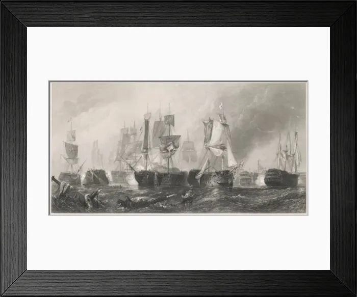 Framed Print : Trafalgar / Stanfield / 1805 Framed Print : Trafalgar / Stanfield / 1805